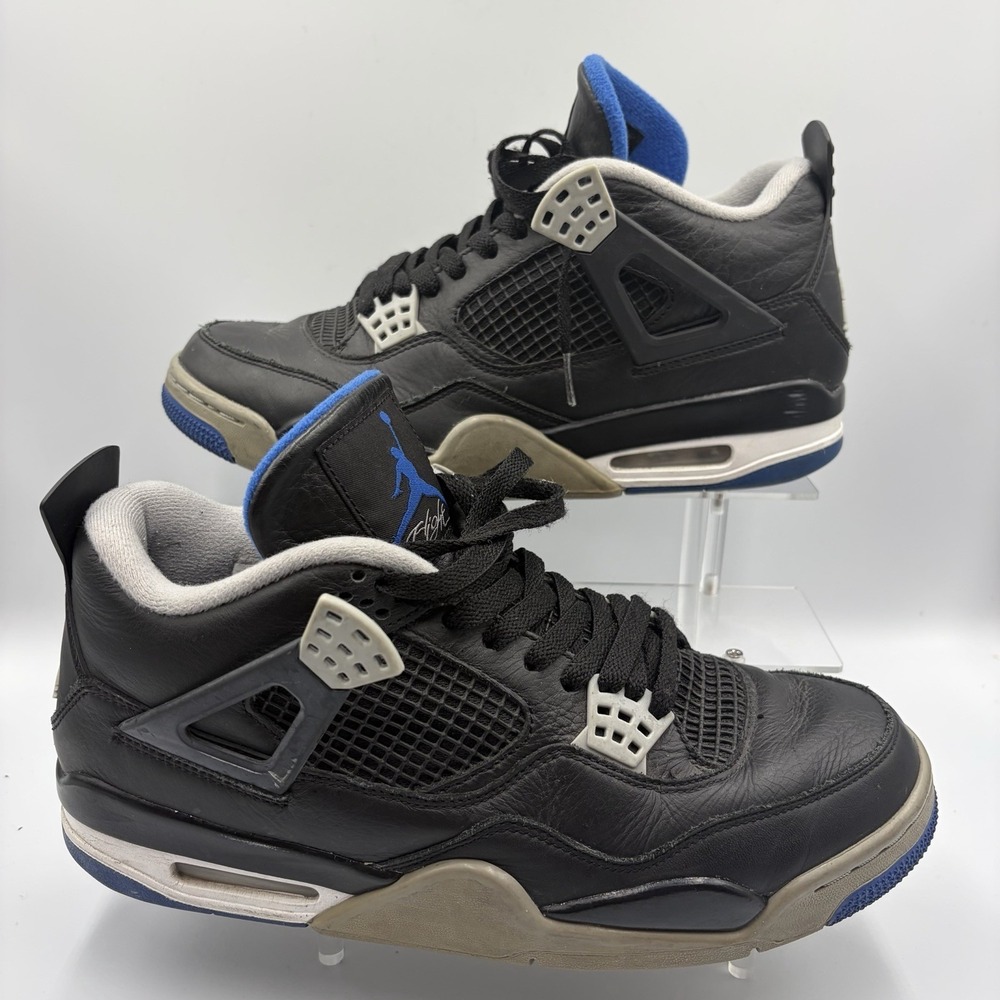 Jordan 4 Retro Alternate Motorsport Black Game Royal Mens Size 10 308497-006